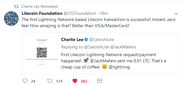 Litecoin Lightning network live