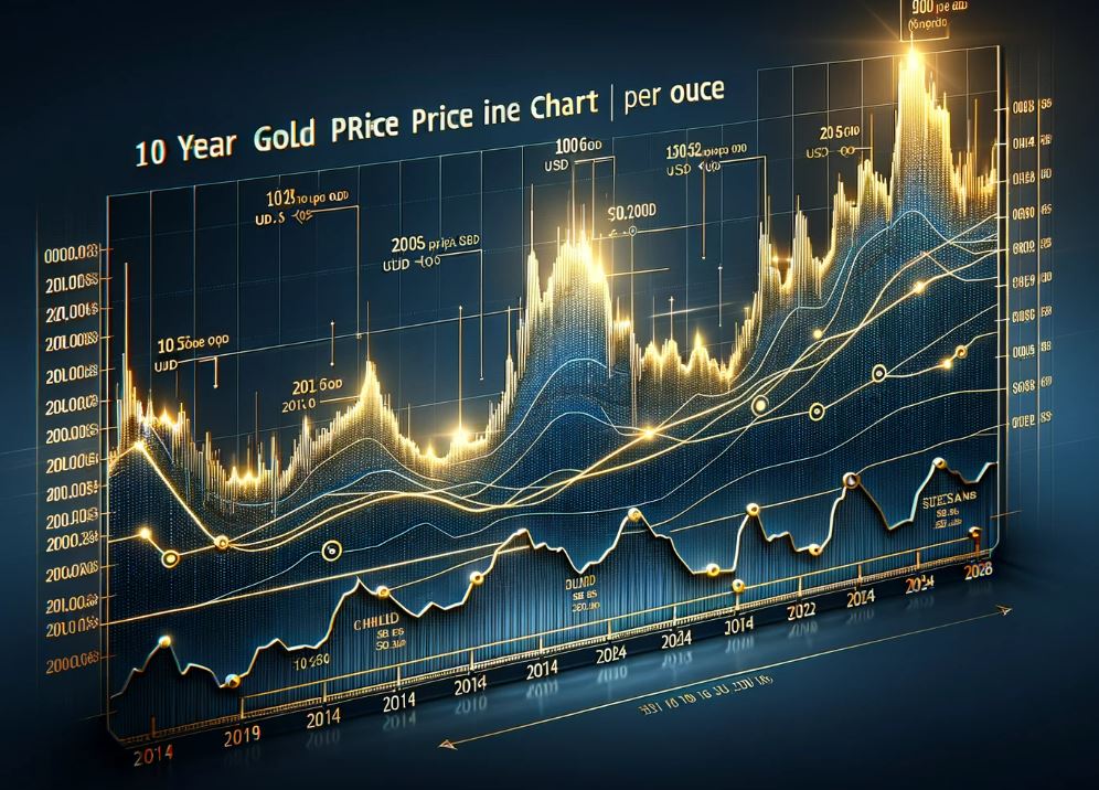 10 year gold price chart