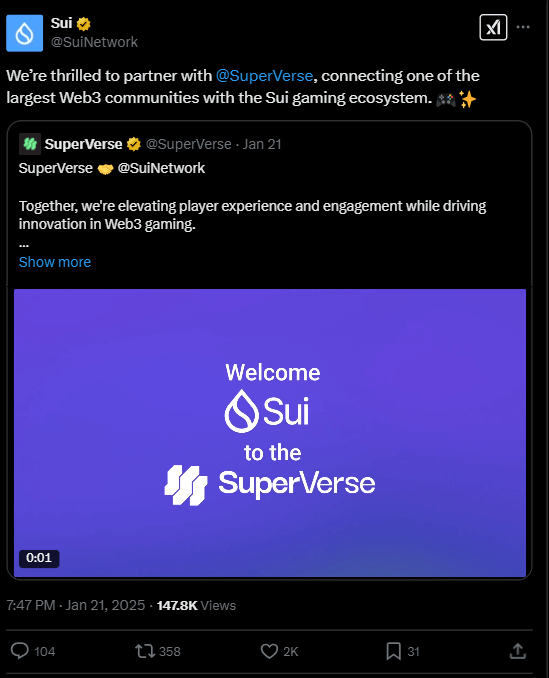 SUI Tweet Today