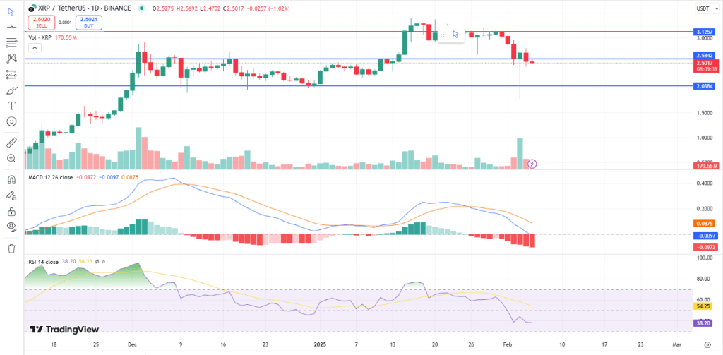 XRP news Tether Chart