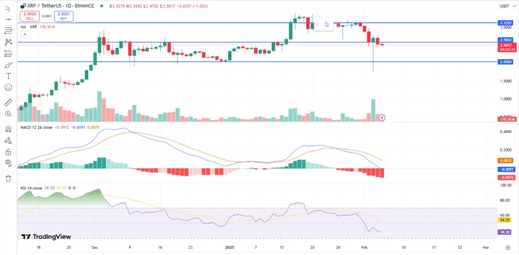 XRP News Tether Chart