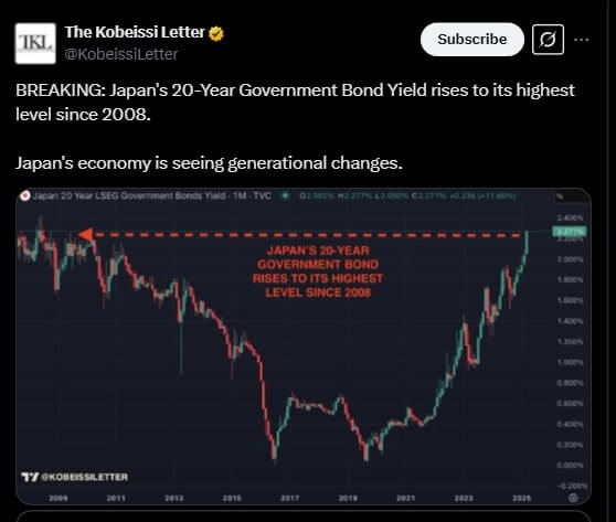 Japan Bond Yields Tweet 