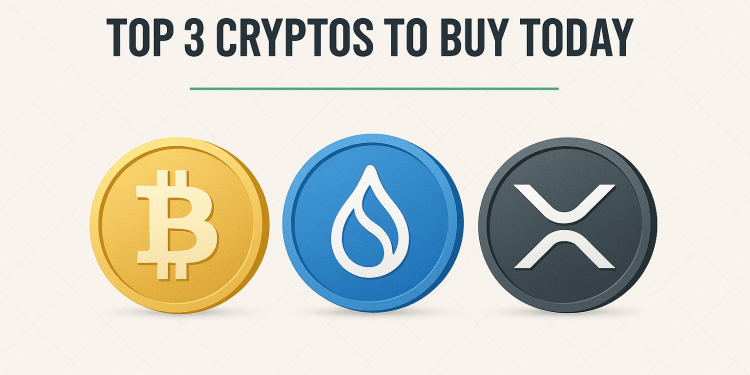 Top 3 Cryptos to Buy Today: Bitcoin, Sui, and XRP