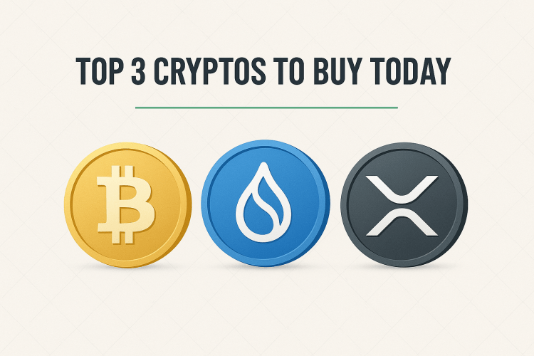 Top 3 Cryptos to Buy Today: Bitcoin, Sui, and XRP