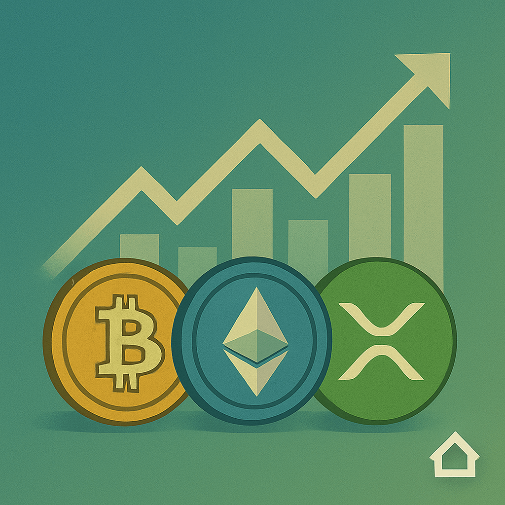 Top 3 Cryptos with Bullish Chart Patterns This Month