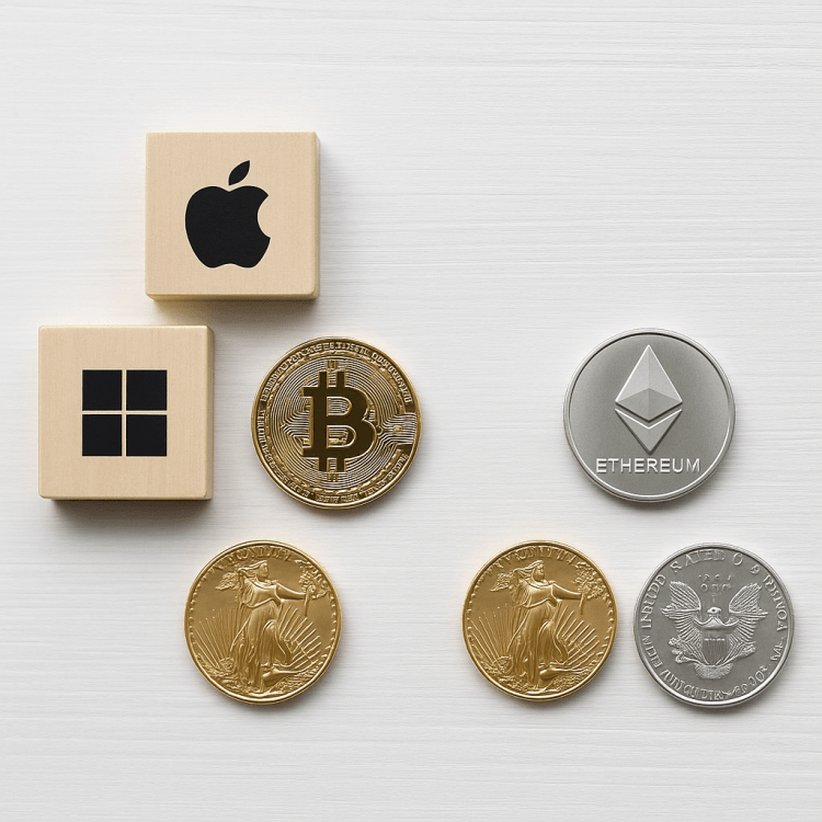 2 Stocks, 2 Cryptos & 2 Precious Metals You Should Own – And Why