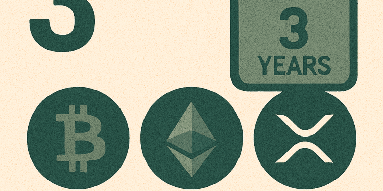 3 Top Performing Crypto's: Over 3 years