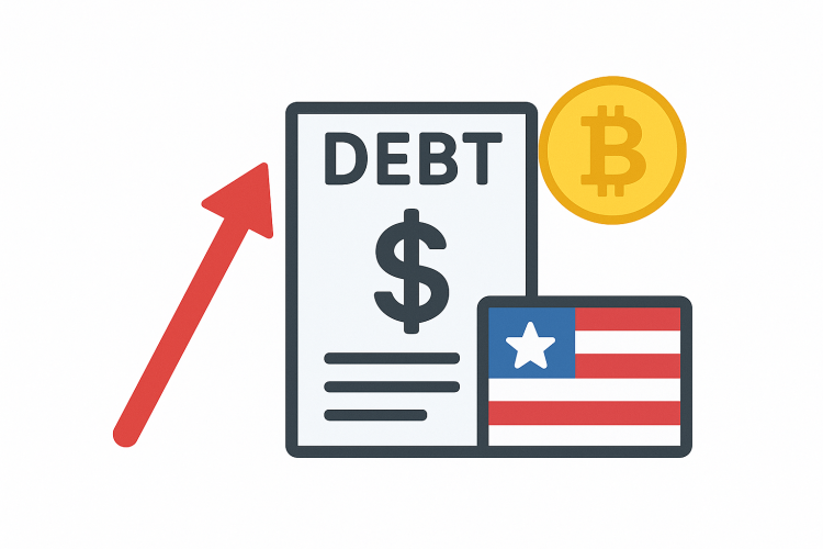 How Rising U.S. National Debt Could Reshape Crypto’s Safe-Haven Narrative