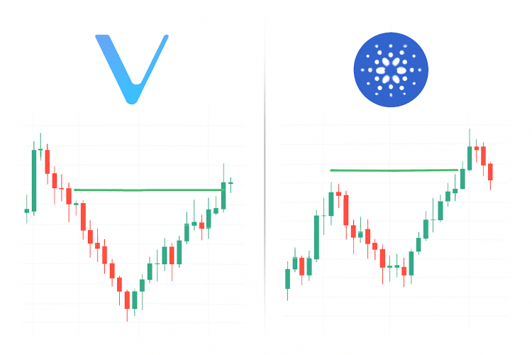 VeChain Vs Cardano: Which Shows A More Convincing Double-Bottom Or Resistance Breakout?