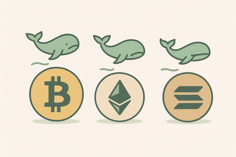 Top 3 Cryptos Riding Whale Accumulation Trends This Month