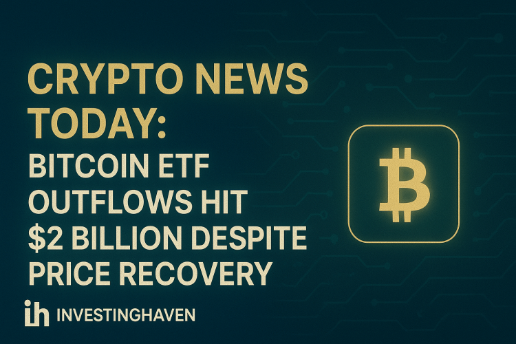 Crypto News Today: Bitcoin ETF Outflows Hit $2 Billion Despite Price Recovery