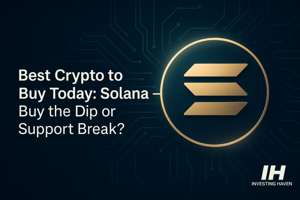 Best Crypto to Buy Today: Solana - Buy the Dip or Support Break?