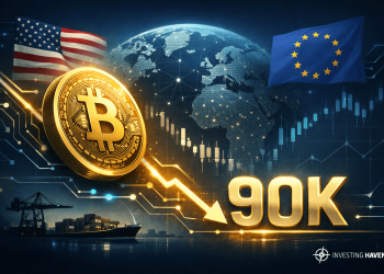 Bitcoin Tumbles Toward $90K As U.S.–EU Trade Tensions Shake Global Markets
