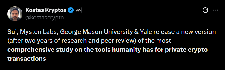 Mysten Labs Research