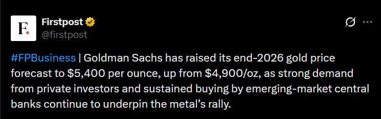 Why Goldman Turned More Bullish On Gold