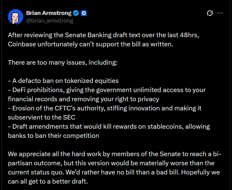 Why Coinbase Objected