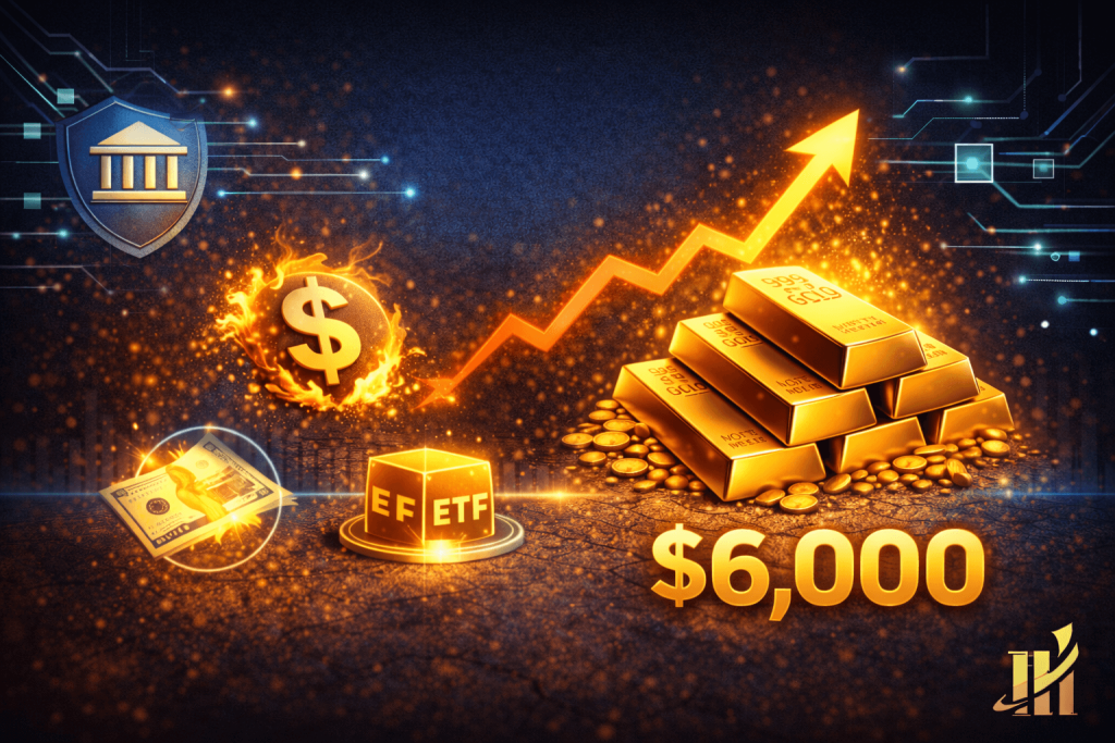 Why Central Banks, Falling Dollar & ETF Mania Could Push Gold To $6,000