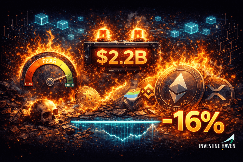 Crypto Fear Reaches Extreme Capitulation Levels As $2.2B Is Liquidated